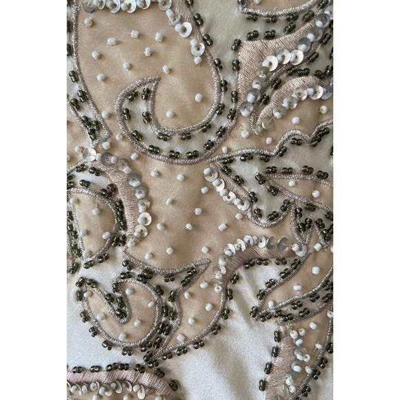 Vintage Cache Dress Y2K 90s Whimsical Silk Beaded Fairy Bridal Wedding NWT 4 S - Picture 5 of 15